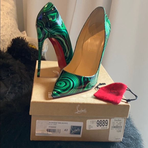 Christian Louboutin Shoes - NWT So Kate 120 Patent Malachite Heels